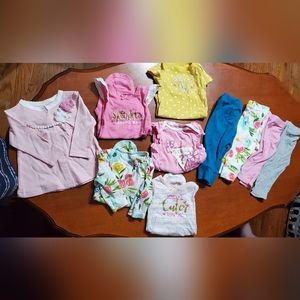 Assorted baby girl clothes
